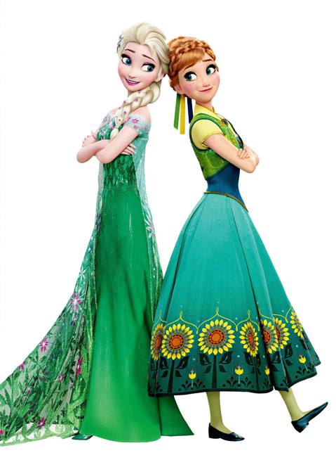 Elsa And Anna Frozen Fever Render.png - Elsa And Anna, Transparent background PNG HD thumbnail