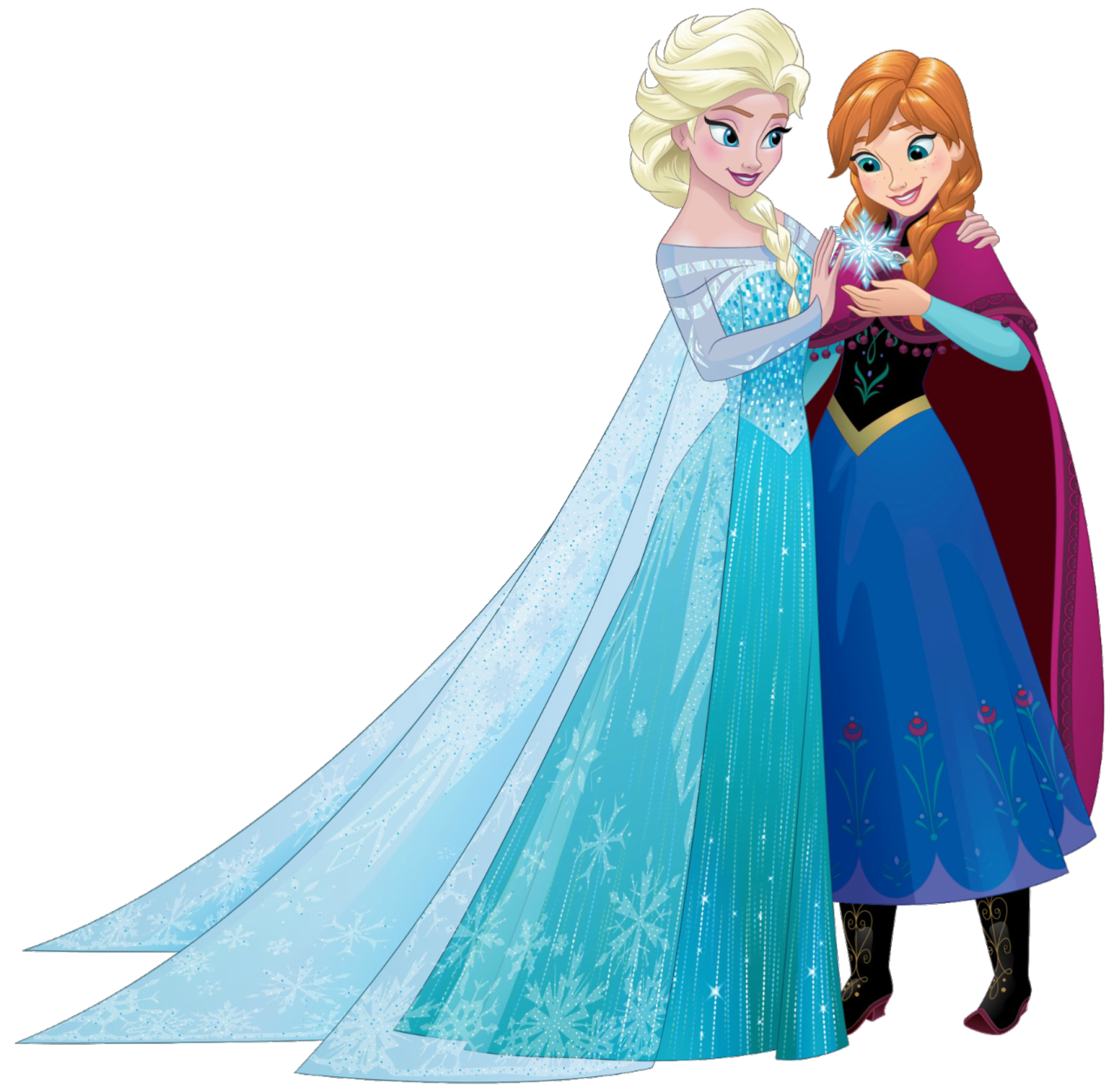 Elsa And Anna Sisters 3.png - Elsa And Anna, Transparent background PNG HD thumbnail