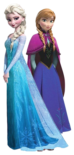 X Disney Frozen Anna Elsa Novo Design   Minus - Elsa And Anna, Transparent background PNG HD thumbnail