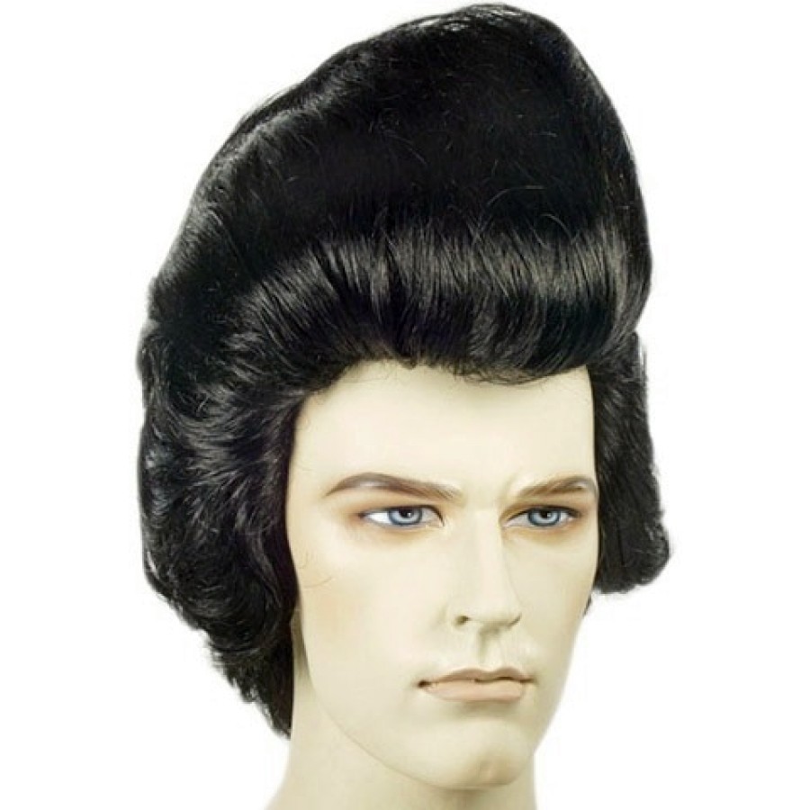 Deluxe Pompadour Elvis Wig   Elvis Wig, Elvis Hair, 1950S Wig, Elvis Presley - Elvis Hair, Transparent background PNG HD thumbnail
