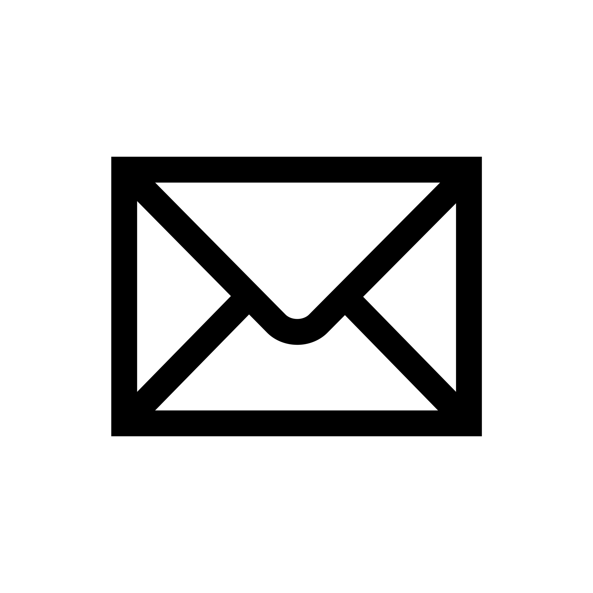 Email envelope outline shape 