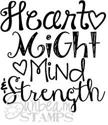 Heart Might Mind Strength #embark In The Service Of God Yw Theme Rubber Stamp From - Embark In The Service Of God, Transparent background PNG HD thumbnail
