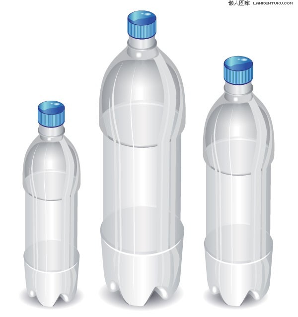 Empty Bottles Vector Graphics - Plastic Bottles, Transparent background PNG HD thumbnail