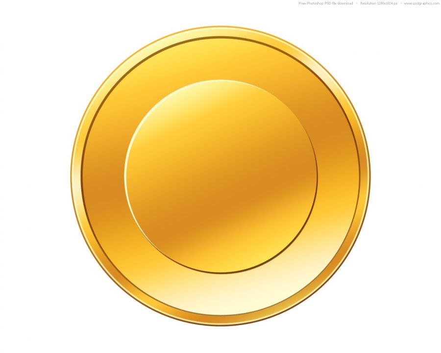 Empty Gold Coin Icon Image #3826 - Coin, Transparent background PNG HD thumbnail