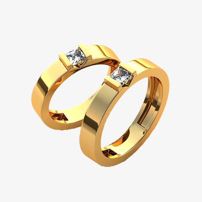 Gold Rings, Diamond Ring, Ring, Couple Rings Png Image And Clipart - Engagement Ring, Transparent background PNG HD thumbnail