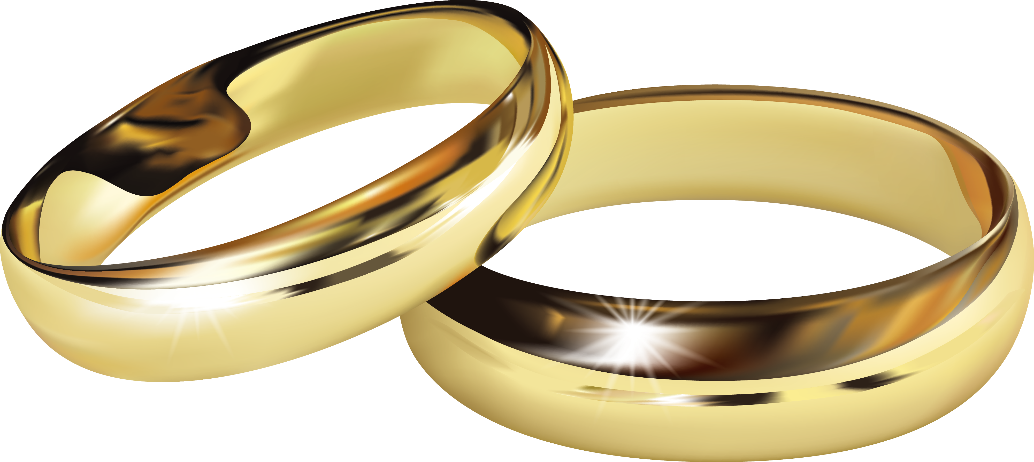 Wedding Ring Engagement Ring   Golden Wedding Ring Vector - Engagement Ring, Transparent background PNG HD thumbnail