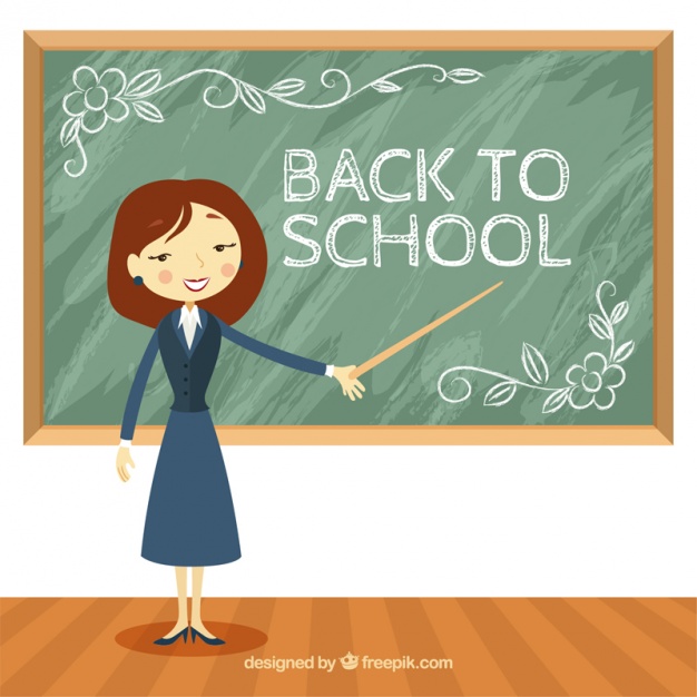 Teacher In Class With Blackboard Behind - English Teacher, Transparent background PNG HD thumbnail