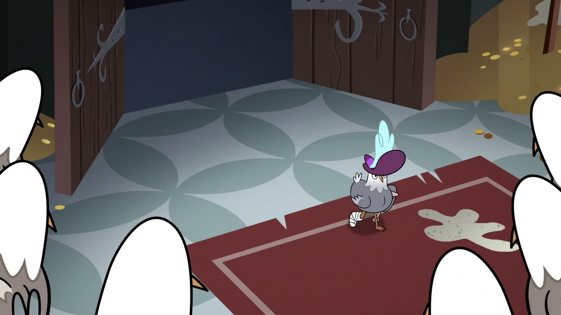 S3E20 Rich Pigeon Entering The Throne Room.png - Entering A Room, Transparent background PNG HD thumbnail