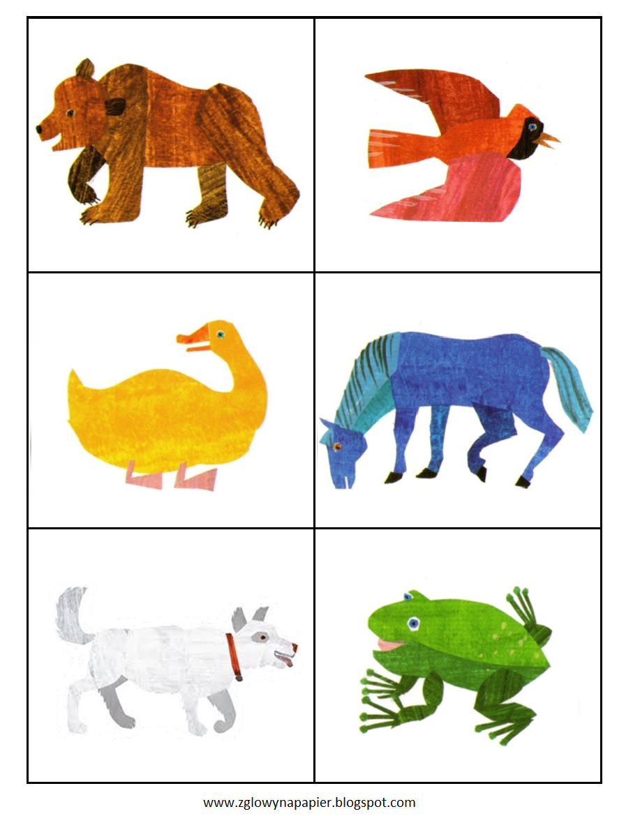 Brown Bear Brown Bear What Do You See? Memory Game - Eric Carle Brown Bear, Transparent background PNG HD thumbnail