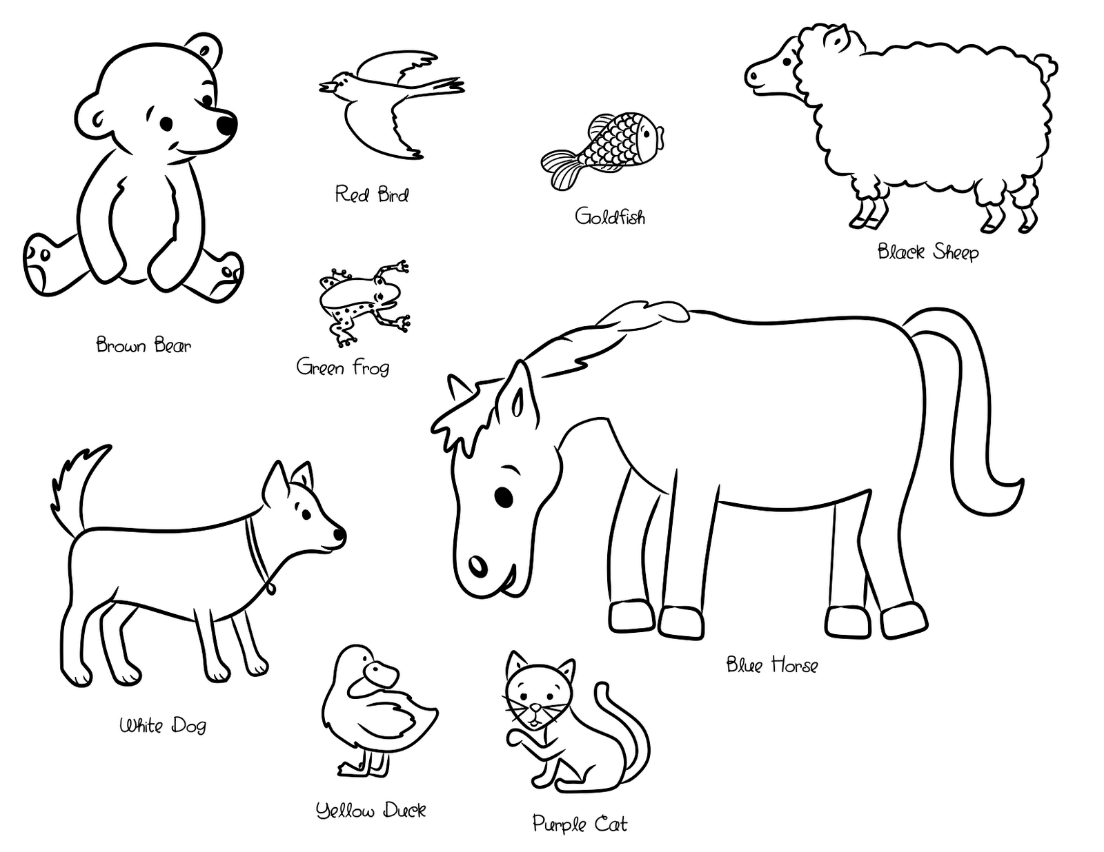 Brown Bear Eric Carle Animals Coloring Pages   Coloring Pages For - Eric Carle Brown Bear, Transparent background PNG HD thumbnail