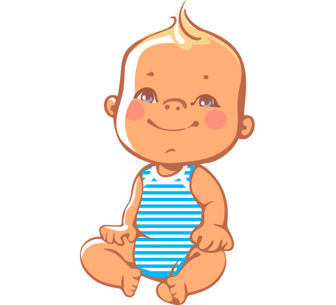 Clipart Sarışın Erkek Bebek - Erkek Bebek, Transparent background PNG HD thumbnail