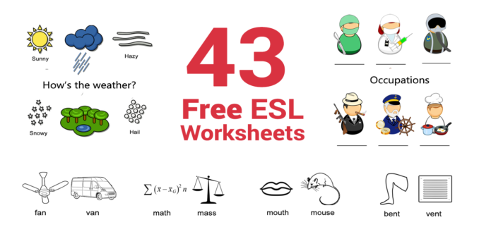 43 Free Esl Worksheets That Enable English Language Learners - Esl, Transparent background PNG HD thumbnail