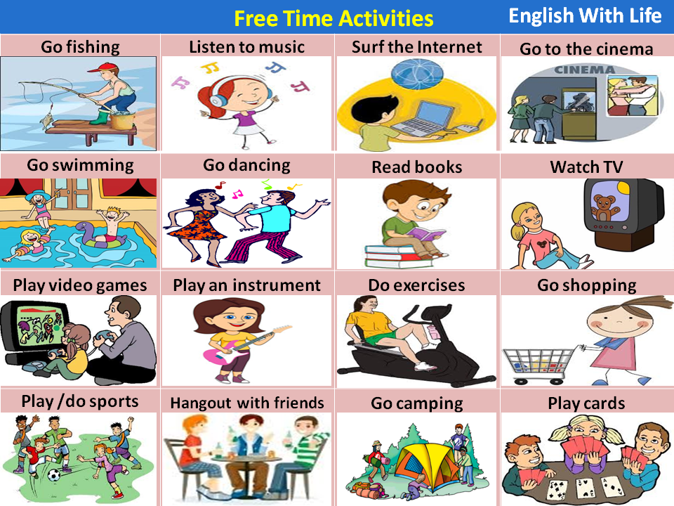 Free Time Activities - Esl, Transparent background PNG HD thumbnail