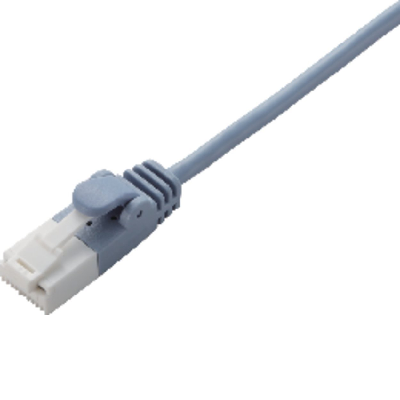 Elecom Cat6 Slim Lan Cable (20M) (Blue) - Ethernet Cable, Transparent background PNG HD thumbnail