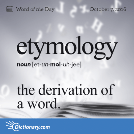 Definitions for etymology
