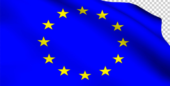 Play Preview Video - Eu Flag, Transparent background PNG HD thumbnail