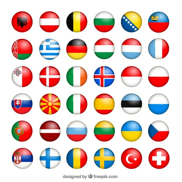 European Flags Collection - Europa Vector Flag, Transparent background PNG HD thumbnail