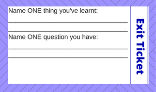 Assessment For Learning (Afl) U2013 Exit Tickets And Parking Lots - Exit Ticket, Transparent background PNG HD thumbnail