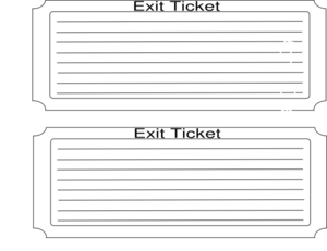 Exit Ticket Clip Art - Exit Ticket, Transparent background PNG HD thumbnail