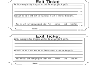 Exit Ticket   Project Work Time   Seven Habits Clip Art - Exit Ticket, Transparent background PNG HD thumbnail