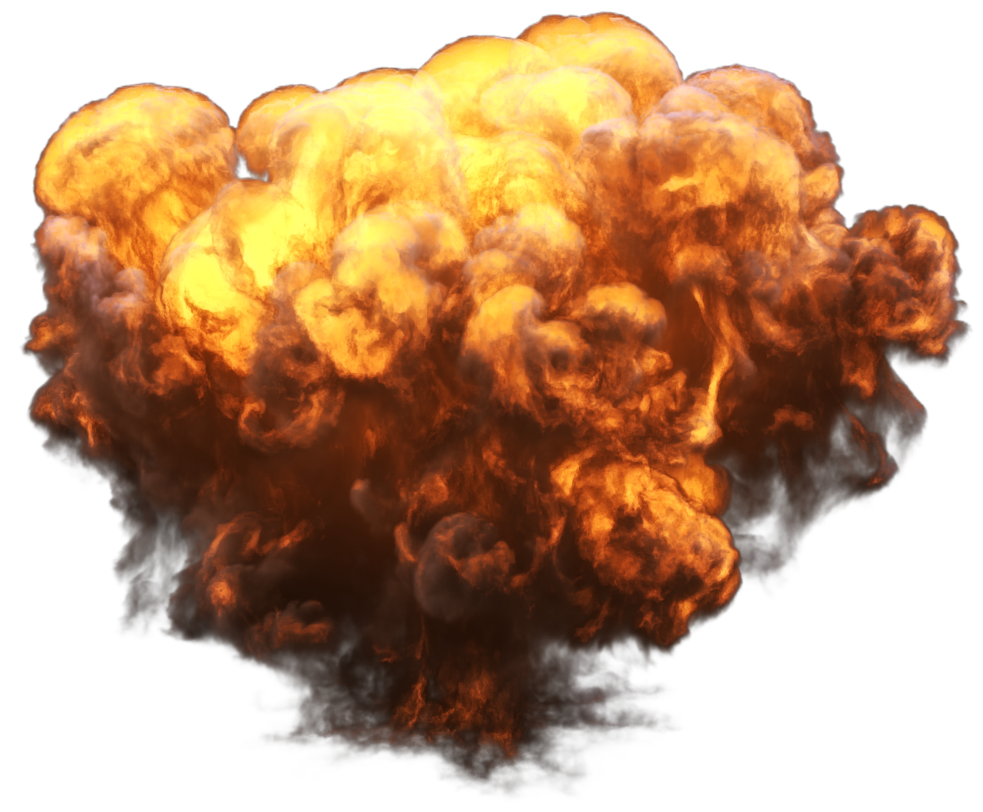 Big Explosion With Fire And Smoke   Image #641   Purepng | Free Cc0 Png Image Library - Explosion, Transparent background PNG HD thumbnail