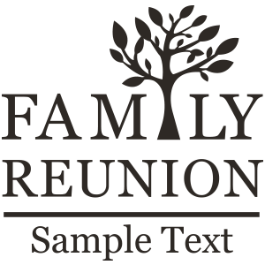 Family Reunion Design Family Reunion Family Tree With Sample Text - Family Reunion, Transparent background PNG HD thumbnail