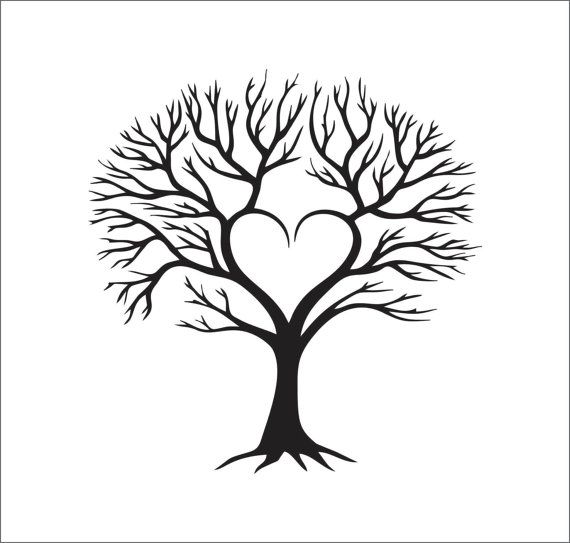 Tree Heart Family Vector Instant Digital By Shoogzsensations More - Family Reunion Tree, Transparent background PNG HD thumbnail