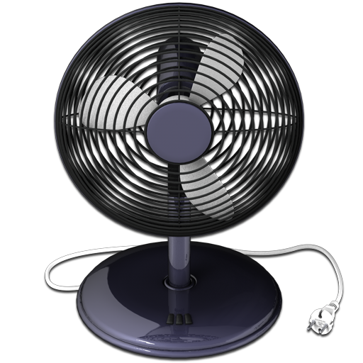 Black Fan Icon 512X512 Png - Fan, Transparent background PNG HD thumbnail