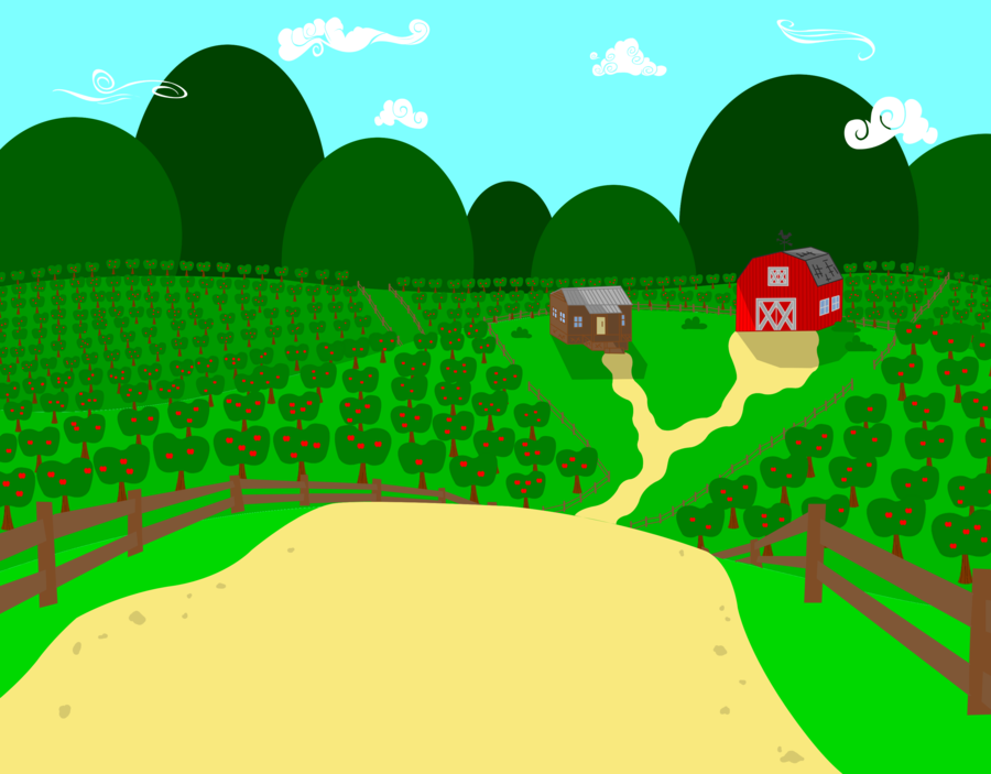 Apple farm background by BigRodeo  , Farm Background PNG - Free PNG