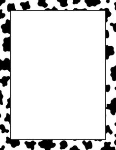 Cow Print Border: Clip Art, Page Border, And Vector Graphics - Farm Border, Transparent background PNG HD thumbnail