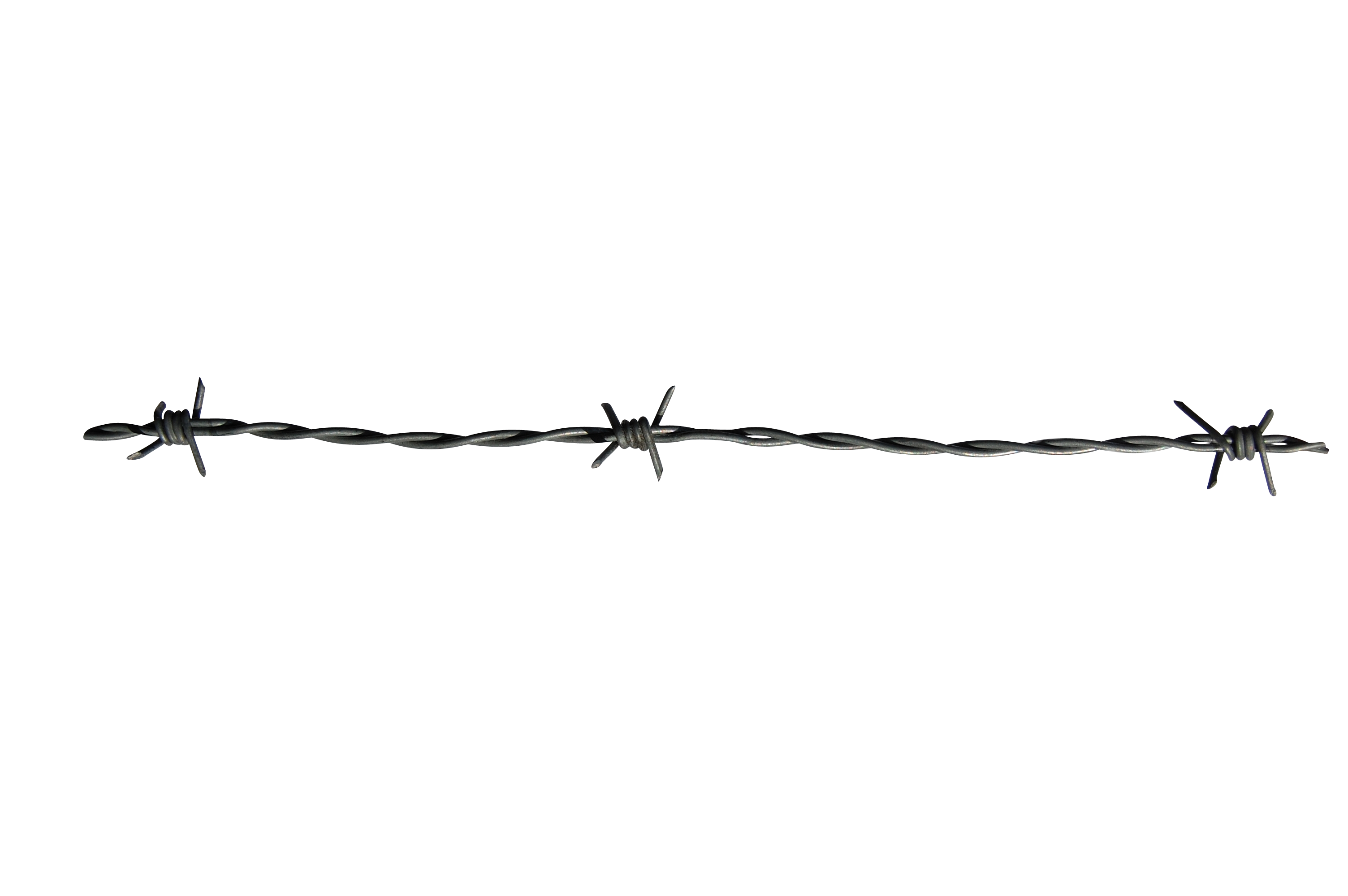 Farm Fence PNG Black And White - Barbwire Image - B