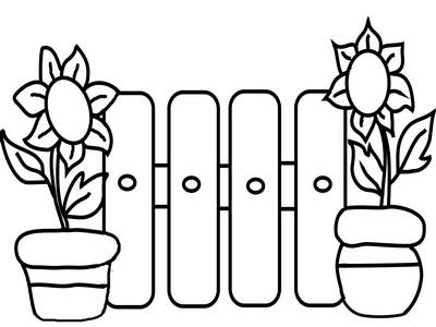 Farm Fence PNG Black And White - Fence Clip Art Borders