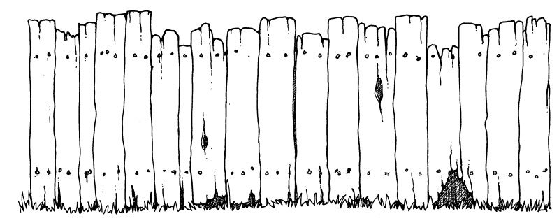 . Hdpng.com Wooden Fence Clipart Black And White Hdpng.com  - Farm Fence Black And White, Transparent background PNG HD thumbnail