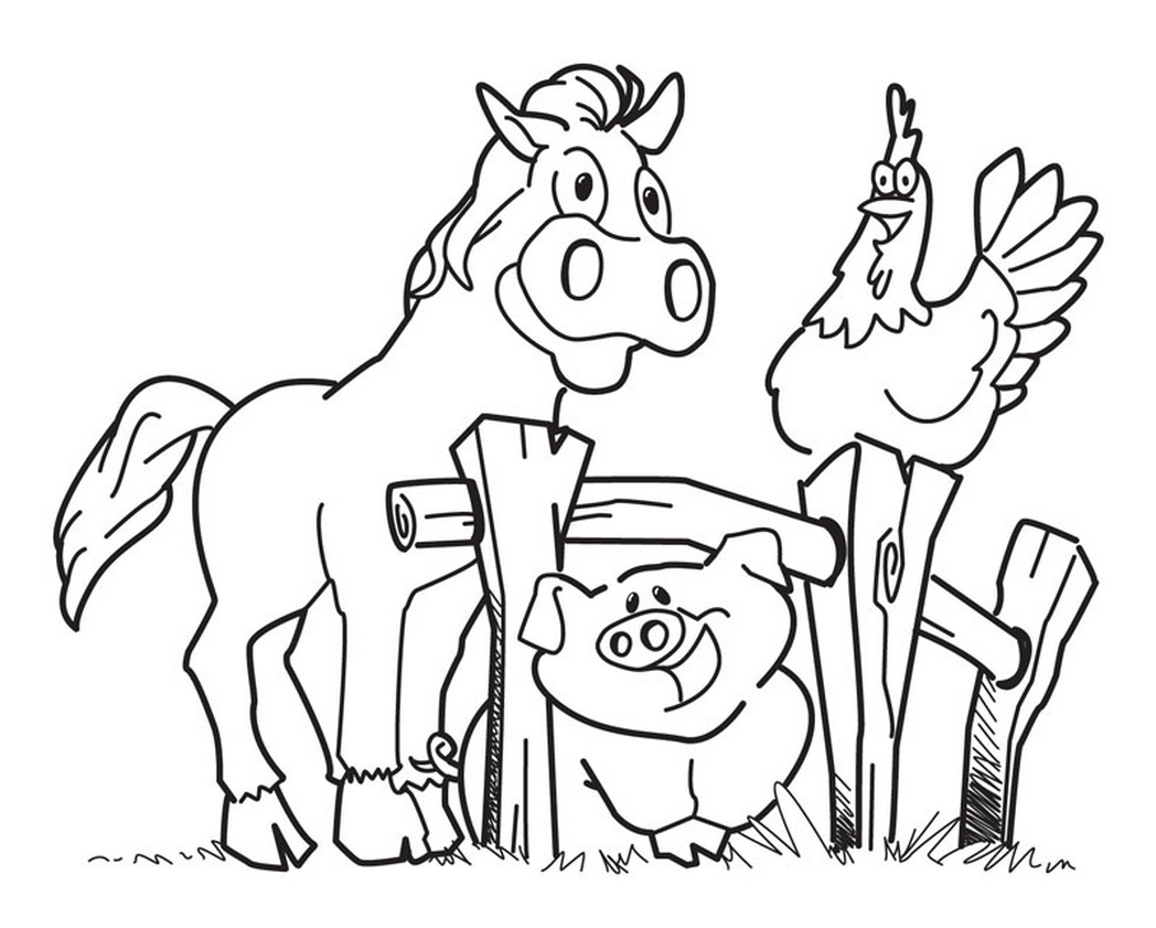 Diy Farm Crafts And Activities With #33 Farm Coloring Pages   Page 2 Of 2   Diy Craft Ideas U0026 Gardening - Farm Scene Black And White, Transparent background PNG HD thumbnail