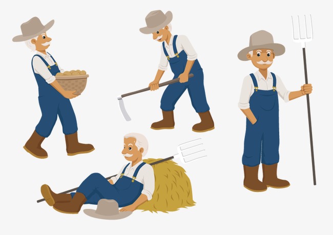 Vector Farmer Uncle, Hd, Vector, Rice Free Png And Vector - Farmer Images, Transparent background PNG HD thumbnail