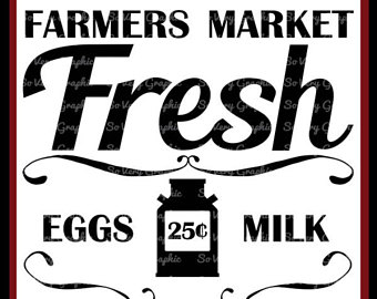 Farmers Market Fresh | Cutting U0026 Printable File | Digital Instant Download | Svg | Eps - Farmers Market, Transparent background PNG HD thumbnail