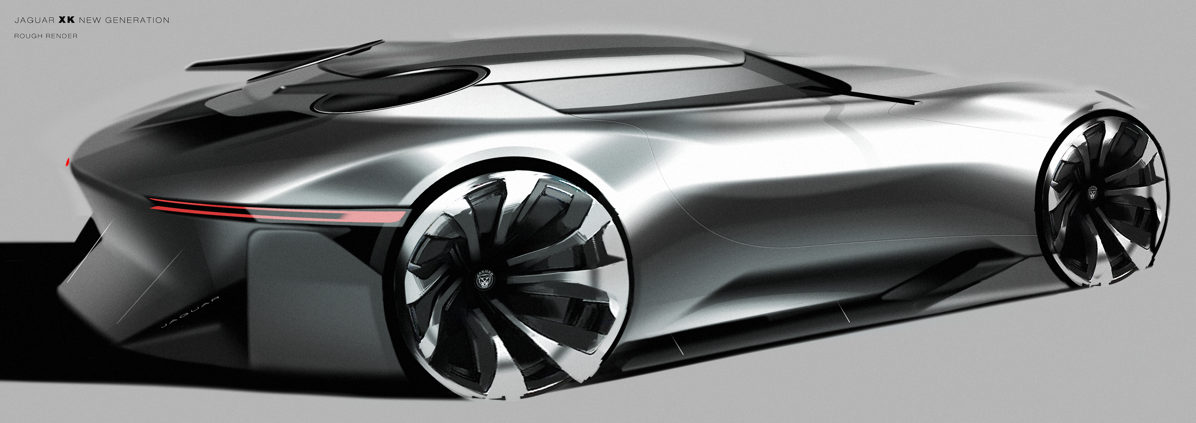 Jaguar Xk New Generation On Behance - Fast Car Black And White, Transparent background PNG HD thumbnail