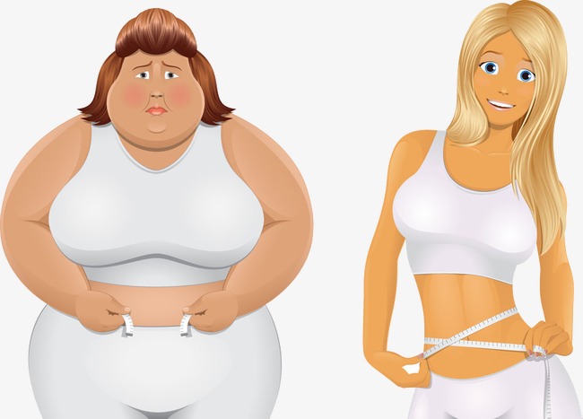Compare Fat Or Thin, Female, Fat, Thin Png And Vector - Fat Woman, Transparent background PNG HD thumbnail