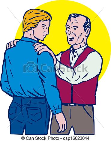 Clip Art Father Son Talk Clipart #1 - Father And Son Talking, Transparent background PNG HD thumbnail