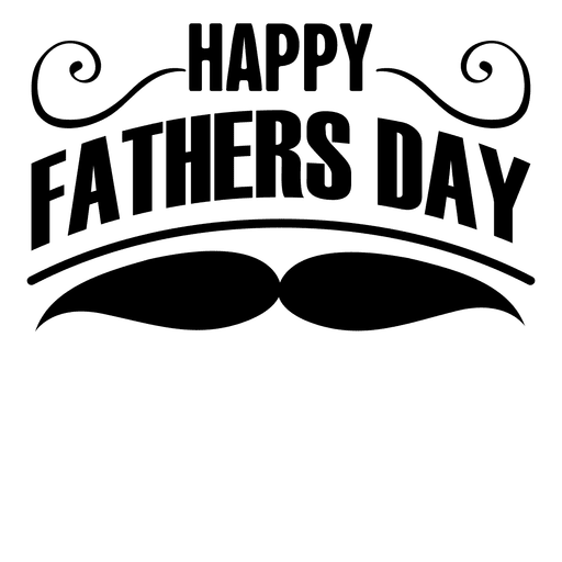 Happy fathers day round badge
