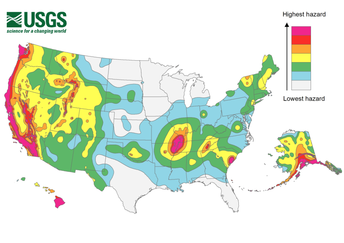 Not Surprisingly, The Risk Is Particularly High Along The West Coast Of The United States And In The Western Intermountain Area; This Would Include The Hdpng.com  - Fault Line, Transparent background PNG HD thumbnail