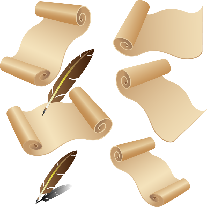Vector Old Paper Quill Pen. Download Large Image 800X798Px - Feather Pen And Paper, Transparent background PNG HD thumbnail