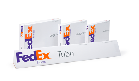 3 Fedex Express Boxes And A Tube Box - Fedex, Transparent background PNG HD thumbnail