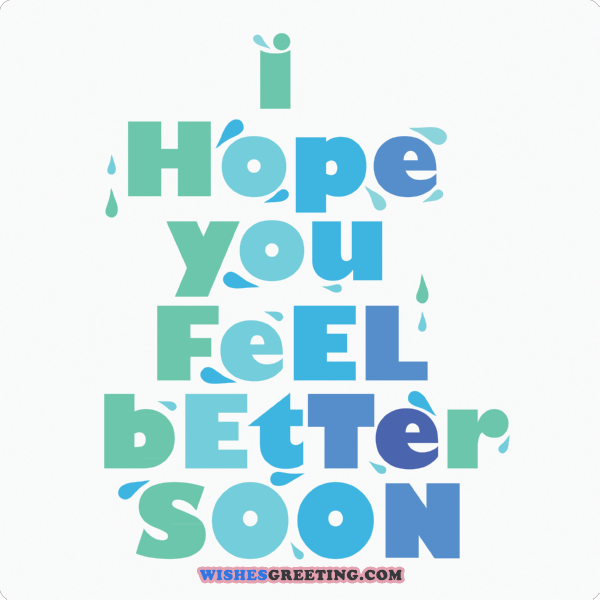 Get Well Soon 09A - Feel Better Soon, Transparent background PNG HD thumbnail