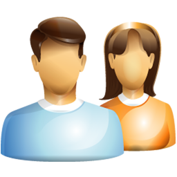 Available In 5 Sizes. Friends Group Users Female Male - Female And Male, Transparent background PNG HD thumbnail