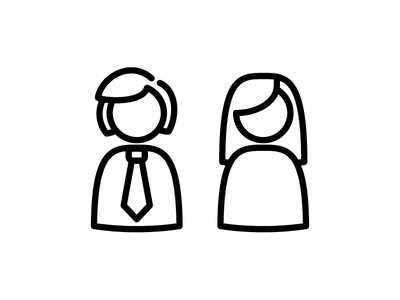 Male U0026 Female Icon - Female And Male, Transparent background PNG HD thumbnail