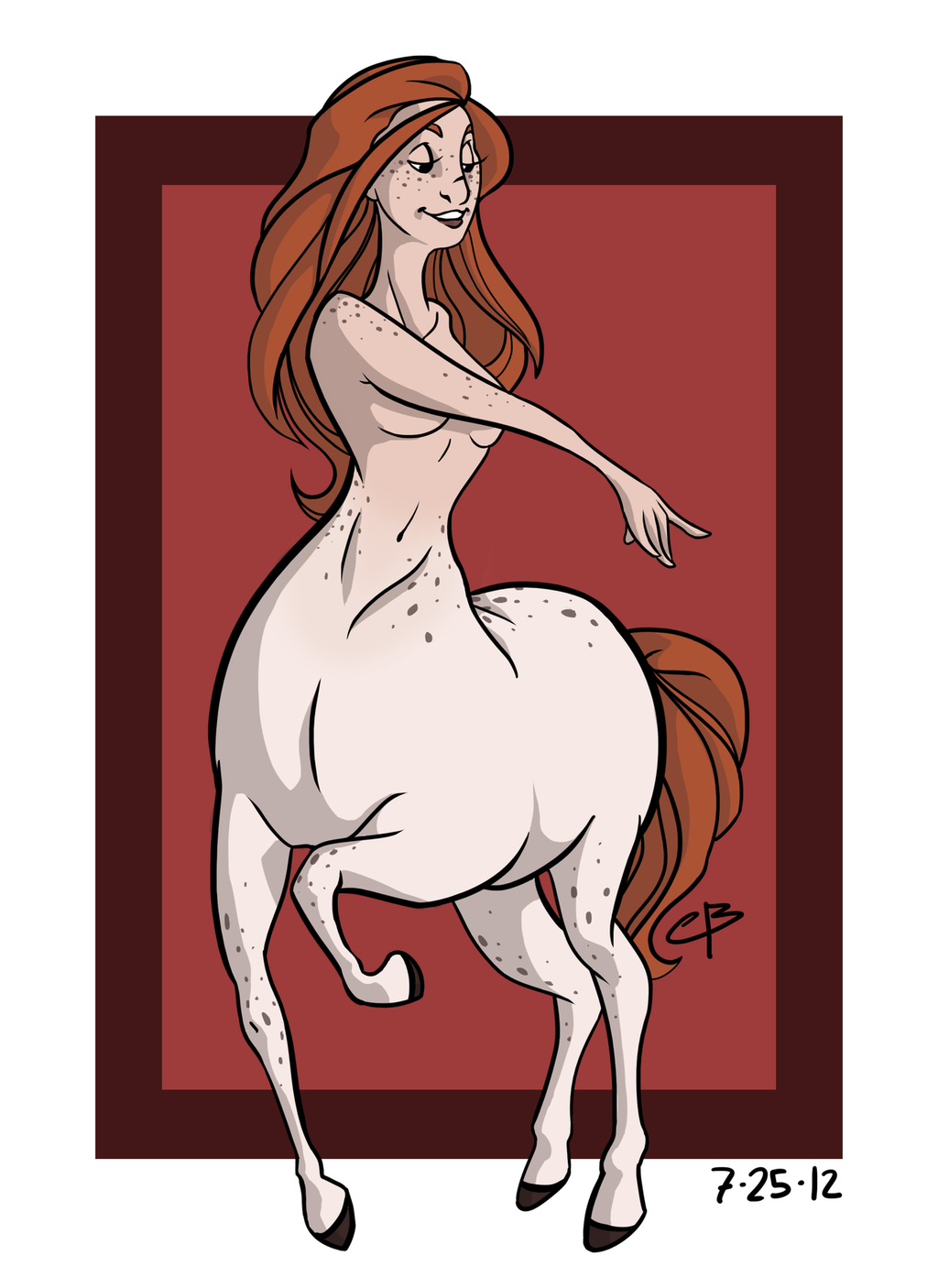 Centaur Girl By Camilleonn - Female Centaur, Transparent background PNG HD thumbnail