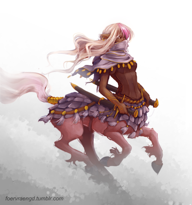 Fanpro986 Centaur Warrior Queen! By Foervraengd Female Elf Ranger Armor Clothes Clothing Fashion Player Character - Female Centaur, Transparent background PNG HD thumbnail