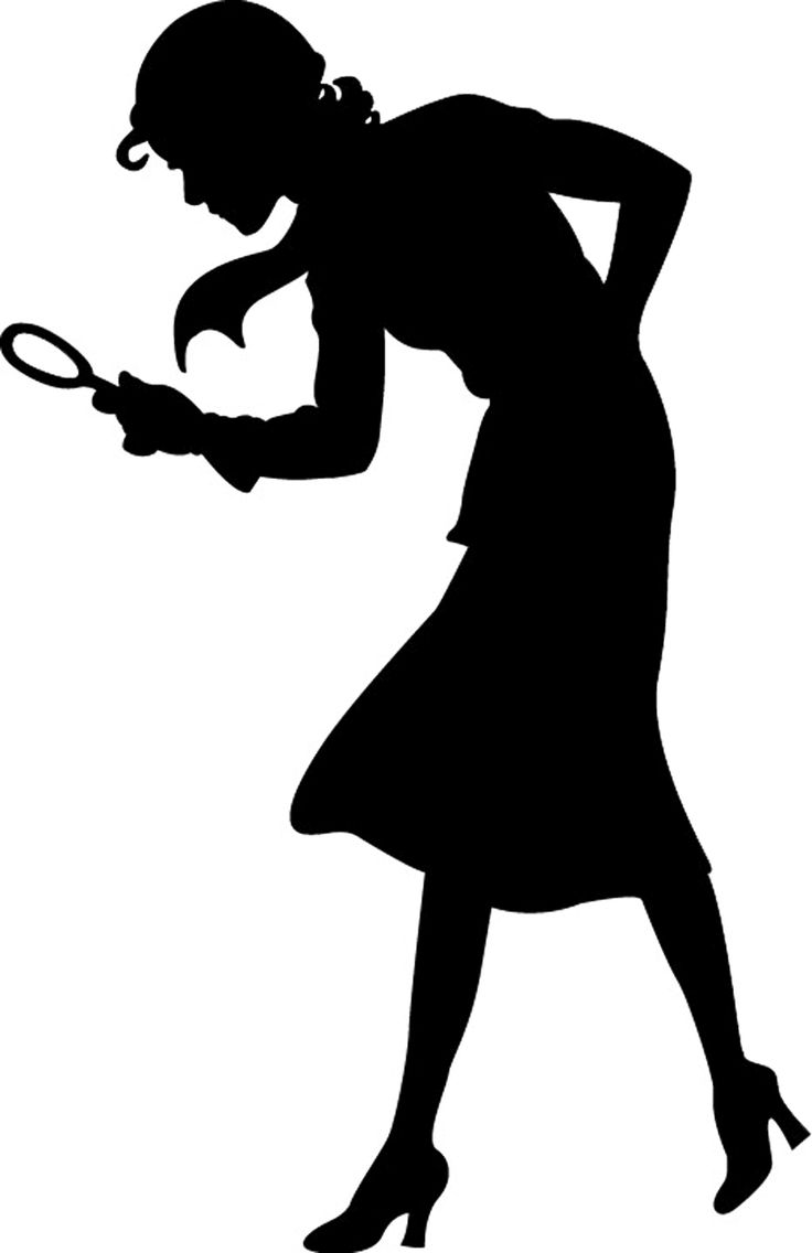 Spy Silhouette - Female Spy, Transparent background PNG HD thumbnail