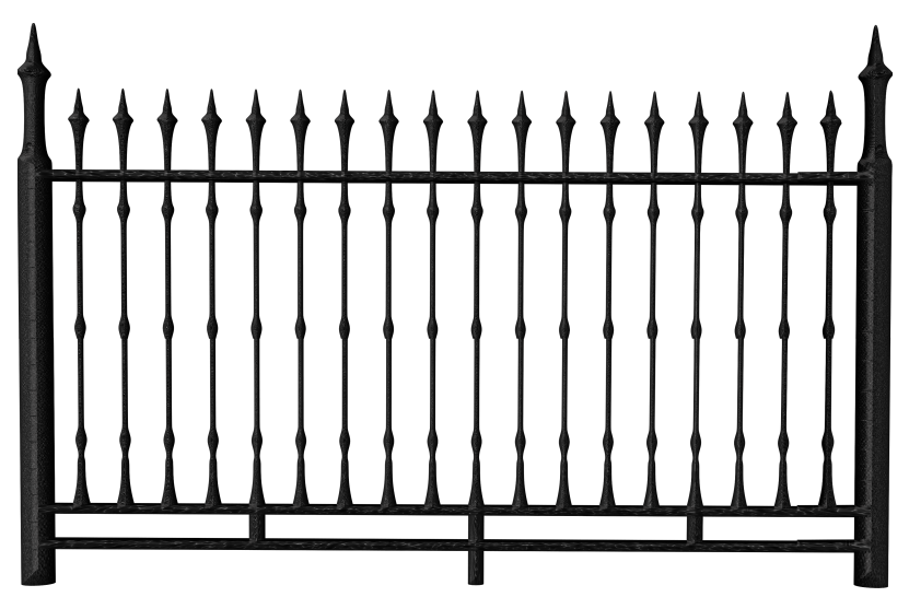 Transparent Black Iron Fence Png Clipart   Fence Png - Fence, Transparent background PNG HD thumbnail